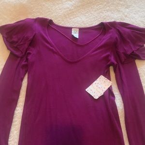 Free People Purple Shirt